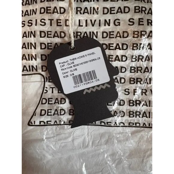 NWT Brain Dead x Them Skates Homie 6 Panel Cap, Green, Size: UNI - Picture 5 of 5